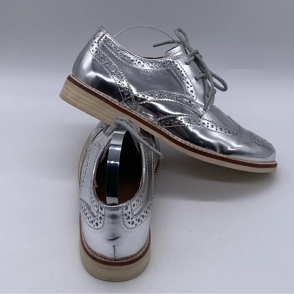 NWB Polo RL Big Kids Wing Tip Oxford size 3.5